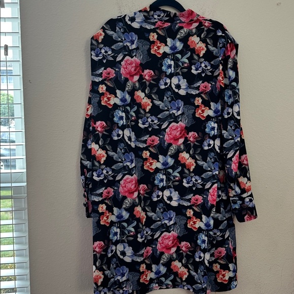 Rebecca Minkoff Black Floral Blouse - Pink and Blue - Picture 7 of 7